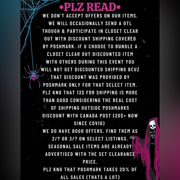 3/15$ NEW Kawaii Goth Earrings - Picture 5 of 5